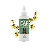 Bark2Basics Ear Cleaner for Dogs, 4 oz - All Natural, Witch Hazel, Alcohol Free, Gentle Aloe Vera and Chamomile Extract Base, Breaks Through Tough Wax