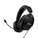 HyperX Cloud Stinger 2 – Gaming Headset, DTS Headphone:X Spatial Audio, Lightweight Over-Ear Headset with mic, Swivel-to-Mute Function, 50mm Drivers, PC Compatible, Black