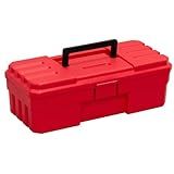 Akro-Mils 12-Inch ProBox Plastic Toolbox for Tools, Hobby or Craft Storage Toolbox, Model 09912, (12-Inch x 5-1/2-Inch x 4-Inch), Red