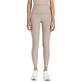 Beyond Yoga Women's Spacedye Caught in The Midi Leggings, Birch Heather, Tan, M