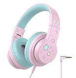 iClever HS19S Kids Headphones for School, Over-Ear for Toddler Boys Girls