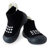 Hstyle Baby Walking Sock Shoes Toddler Infant Slippers Black 12-18 Month