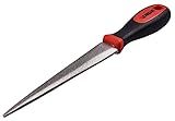 Amtech E2556 Diamond Sharpening File for Scissors, Knives and Garden Tools, 2-Sided Flat and Curved
