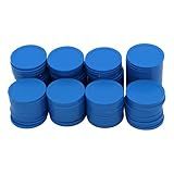 HAKITAROOM 35MM/1.37-inch Box of 120 Counting Coins for Poker Chips and Game Coins (Light Blue, 35MM/1.37-inch)