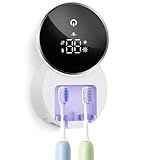 Toothbrush Holders for Bathroom, WONICO Toothbrush Sanitizer Holder, Tooth Brush Wall-Mounted Cleaner Organizer with Auto-Inductive Cover, Air Drying Fits Most Electric, Manual and Kids’ Toothbrushes