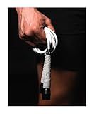 BOXROPE, A Jump Rope Made For Boxing, Tangle-Free, 15% Heavier Than A Normal PVC Rope, Boxer Jump Rope, Adjustable, Includes Grip Tapes For More Grip, Skipping Rope for Boxers, Premium Quality (Grey