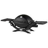 Weber Q1200 Liquid Propane Portable Gas Grill for Travel and Camping, 1 Burner, Black