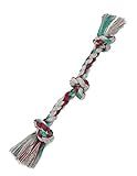 Mammoth Flossy Chews Color Rope Tug – Premium Cotton-Poly Tug Toy for Dogs – Interactive Rope– Dog Chew Toy, Assorted colors