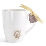 HOME SMILE Teacher Appreciation Gifts for Women Coffee Mug-Thank You for Helping Me to Grow-Teacher Days of the Week Retirement Graduation Tea Cup for Teachers from Students,12 oz Ceramic