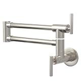 GIMILI Pot Filler Brushed Nickel Kitchen Stove Faucet