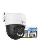 Hiseeu 4K PoE PTZ Security Camera Outdoor with 360° Panoramic
