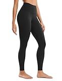 CRZ YOGA Butterluxe Yoga Leggings 28'' - High Waisted Womens Workout Lounge Pants Buttery Soft Black Medium