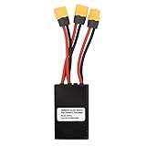 Dual Battery Parallel Module Adapter, 20V-72V Aluminum Alloy Electric Double Battery Discharge Converter Dual Battery Connector for 20V‑72V Batteries and Controllers (40A)