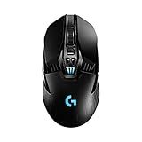 Logitech G903 LIGHTSPEED Wireless Gaming Mouse W/ Hero 25K Sensor, PowerPlay Compatible, 140+ Hour with Rechargeable Battery and Lightsync RGB, Ambidextrous, 107G+10G optional, 25,600 DPI, Black