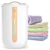 Keenray Towel Warmer for Bathroom, Towel warmer bucket with Heating Progress Bar, Fragrance Disc Holder, Leather handle, Auto Shut-off Towel Bucket Fits Up to Two 40" x 70" Towels, Bathrobes, Blankets