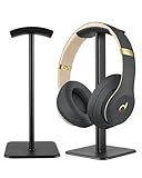 DGPLUS Headset Stand - Headphone Holder for Desk with Aluminum Hanger Compatible with All Over-Ear On-Ear Computer Xbox One PS5 PS4 PC Game Telephone Headsets (Black)