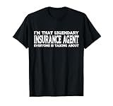 Insurance Agent Job Title Employee Funny Insurance Agent T-Shirt