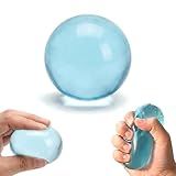 2026 New Coconut Oil Stress Ball, Dumpling Squishy Coconut Squeeze Stress Shapeable Ball, Non-Sticky Slow Rising Squeeze Balls, Portable Desk Squishies for Relaxation and Focus (Blue)