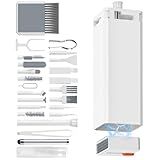Keyboard Cleaning Kit Laptop Cleaner, 32-in-1 Computer Screen Cleaning Brush Tool, Multi-Function PC Electronic Cleaner Kit Spray for iPad iPhone Pro, Earbuds, Airpods, Camera Lens, Monitor (White)