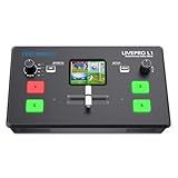 FEELWORLD LIVEPRO L1 V1 Multi Camera Video Mixer Switcher 2 Inch LCD Display 4 x HDMI Inputs USB 3.0 Output Format Real Time Production Live Streaming Lightweight