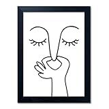 Black and White Bathroom Wall Decor Bad Smell Humorous Wall Art Funny Guest Toilet Picture Print Painting Modern Minimalistic Bathroom Sign