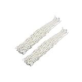 UyuECCL 2PCS 8-Loops Replacement Heavy-Duty Basketball Net All Weather Thick Nets Fit Standard Indoor and Outdoor Rims for Pool Basketball Hoop