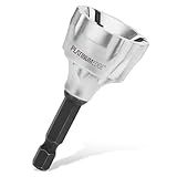 PLATINUMEDGE Deburring External Chamfer Tool with 3 Tungsten Carbide Blades,Quick Release 1/4" Hex Shank, Fits 1/8"-3/4" (3-19mm) – Repair Damaged Bolts, Screws, Threaded Rods & Pipe