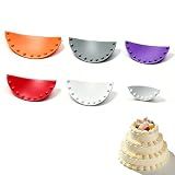 6 Pcs Cake Arch Guide Tool Set – Swag Marker Tool, Piping Guide, Multiple Sizes Arc Ruler & Evenly Spaced Ruffle Tool, Convenient Size & Position Control for Cake Decorating Beginners and Bakers