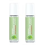 Migrastil Migraine Stick with Magnesium Cooling Peppermint Eucalyptus Essential Oil Topical Magnesium for Headache Support. Made in The USA 10 ml 2-Pack