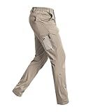 Cycorld Men's-Hiking-Pants-Lightweight-Water-Resistant-Quick-Dry Stretch for Travel Camping Fishing Outdoor (Khaki, 34)
