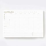 Bliss Collections Monthly Planning Pad, To-Do List Notebook, Undated 8.5x11
