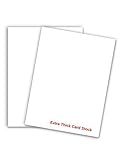 Heavy Weight White Cardstock - 100lb Extra Thick Card Stock Paper - Great for Brochures, Invitations, Business Cards, Stationary Printing | Acid-free | 8.5" x 11" (Letter Size) | 100 Sheets per Pack