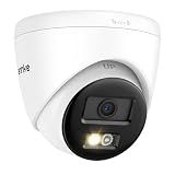 ANNKE 5MP PoE Security Camera with Red & Blue Strobe Flash Light Alarm