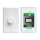 OSD Audio 70V Mono 50W in-Wall Volume Control Unique Thru-Put Easy Daisy Chain Install (White, Almond, Bone) MVC50