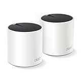TP-Link Deco X55 AX3000 WiFi 6 Mesh System - Covers up to 4500 Sq.Ft, Replaces Wireless Router and Extender, 3 Gigabit Ports per Unit, Supports Ethernet Backhaul, Deco X55(2-Pack)
