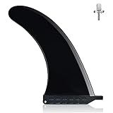 T-SIDAKE 9'' SUP Single Center Fin, Fiberglass Reinforeced Nylon SUP Replacement Fins, Free No Tool Fin Screw, Suitable for Longboard, Surfboard, SUP Single Fin Center Fin
