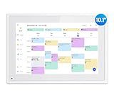 Digital Calendar, 10.1 Inch Smart Electronic Desk Calendar & Chore Chart, Touchscreen Interactive Display for Family Schedules with Meal Planner & Picture Frame & Lists