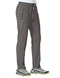 TBMPOY Men's Travel Hiking Pants Lightweight Athletic Pant Quick Dry Windbreaker Fishing Running Active Jogger Steel Gray M