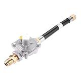 Lemfema Natural Gas/Propane Grill Conversion Kits, Pressure Regulator Valve for Grill, Fire Pit, Stove, 1/2 PSIG Inlet Pressure & 4" W.C. Outlet Pressure