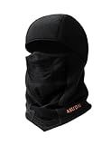 AstroAI Balaclava Ski Mask Winter Fleece Thermal Face Mask Cover for Men Women Warmer Windproof Breathable, Cold Weather Gear for Skiing, Outdoor Work, Motorcycling, Snowboarding, Black-S, 20"-21.5"