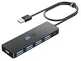 Acer USB Hub 4 Ports, Multiple USB 3.0 Hub, USBA Splitter for Laptop with Type C Power Port, Extender for A Port Laptop, PC, Desktop and More (2ft)