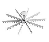 Soro Essentials- 10-Cut Aluminum Pie and Cake Marker- Guideline and Portion Divider Cake Cutter Silver Pie Slice Cutter Baking Tools Kitchen Accessories Cook Supplies for Cheesecake Pizza