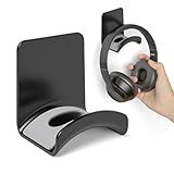 Liboer Headphone Wall Mount Mini Headphone Hook Holder with Strong Adhesive Headset Stand Headset Holder-Wall Mount