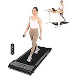 Lichico Walking Pad Under Desk Treadmill, Portable Small Treadmills for Home and Office, 2.5HP Super Quiet Brushless Motorized Walking Jogging Running Machine with Remote & APP Control