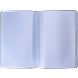 Shappy 2 Pieces Plastic Wallet Insert Credit Card Holder with 10 Page 20 Slots and 10 Page 10 Slots, Transparent