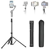 AOCHUAN 1.7M Complete Camera Tripod for Smartphones Camera Gimbal Stabilizers w/ 0.44m ~1.7m Aluminum Alloy Lighting Stand(T20)