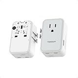 Universal Travel Adapter 20W, TESSAN Ultra Slim International Power Adapter with 2 USB-C 1 USB-A, Travel Plug Adaptor Worldwide for US to European UK Spain Italy England New Zealand (Type C G A I)