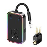 2026 Beeitzie Ultra Airplane Bluetooth 5.4 Transmitter – aptX LL Low Latency, Supports 2 Headphones Simultaneously – Wireless Audio Adapter for in-Flight, TV, Gym, Tablets – Metal Frame