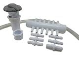 Air Manifold 12 & Control Valve Kit Gray 1" Spa Hot Tub Universal