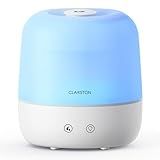 Clarston 2L Cool Mist Humidifier for Bedroom with 360° Adjustable Nozzle, High and Low Mist Levels, Ultra-Low Noise, Light-Off, No BPA, Auto Shut Off, Ideal Baby Humidifier with Easy Top Filling